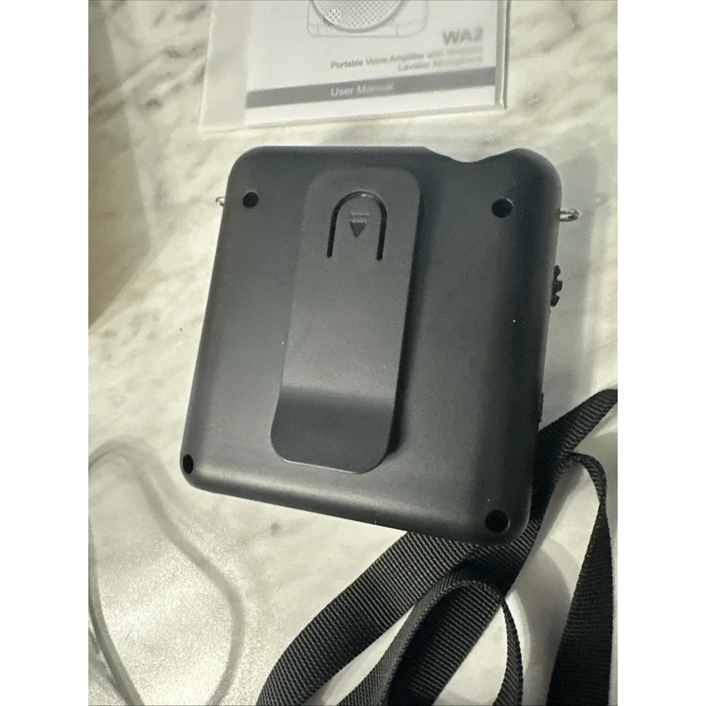 7RYMS WA2 Wireless Voice Amplifier for Teachers with Magnetic Lavalier Mic, Wire